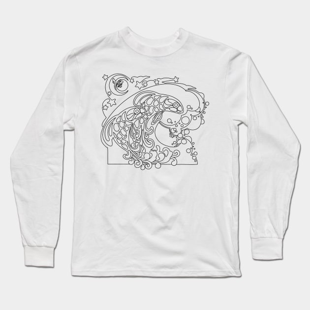 PISCES Long Sleeve T-Shirt by TheCosmicTradingPost